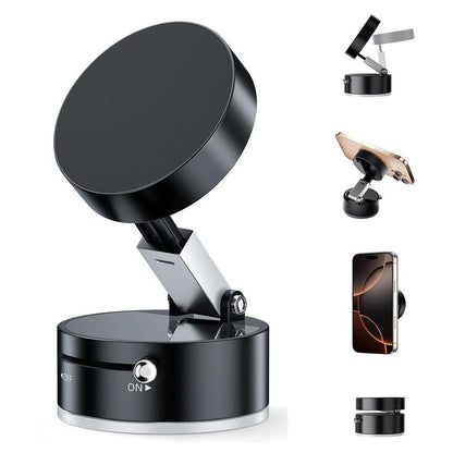 Pro Magnetic Vacuum Phone Holder [Strong Magnetic Grip]